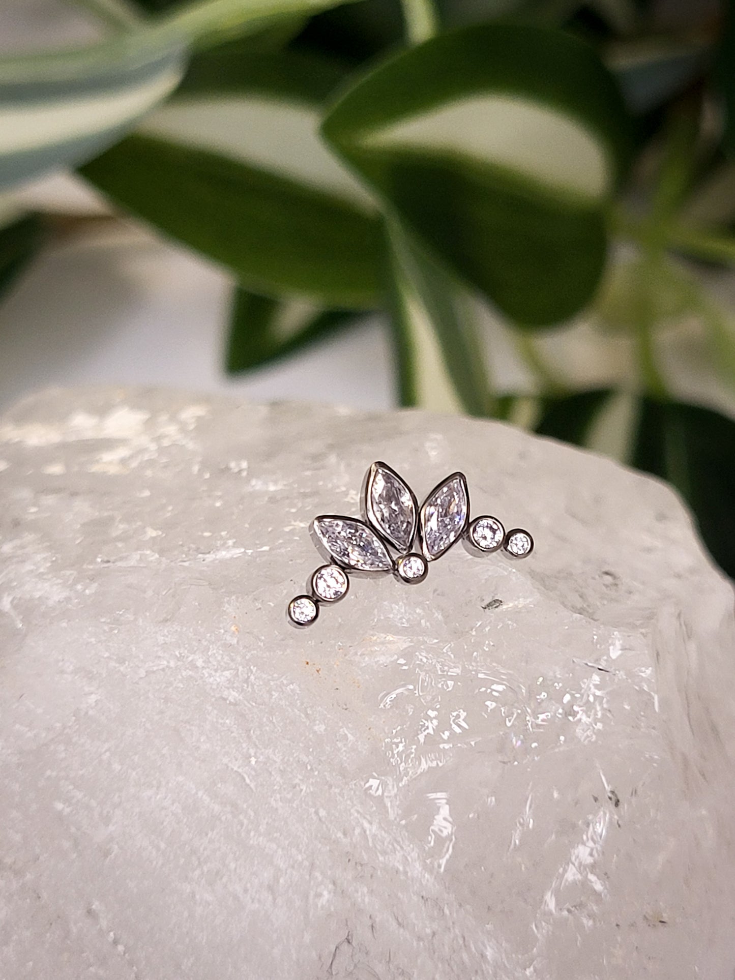 Cluster - marquise & round CZ