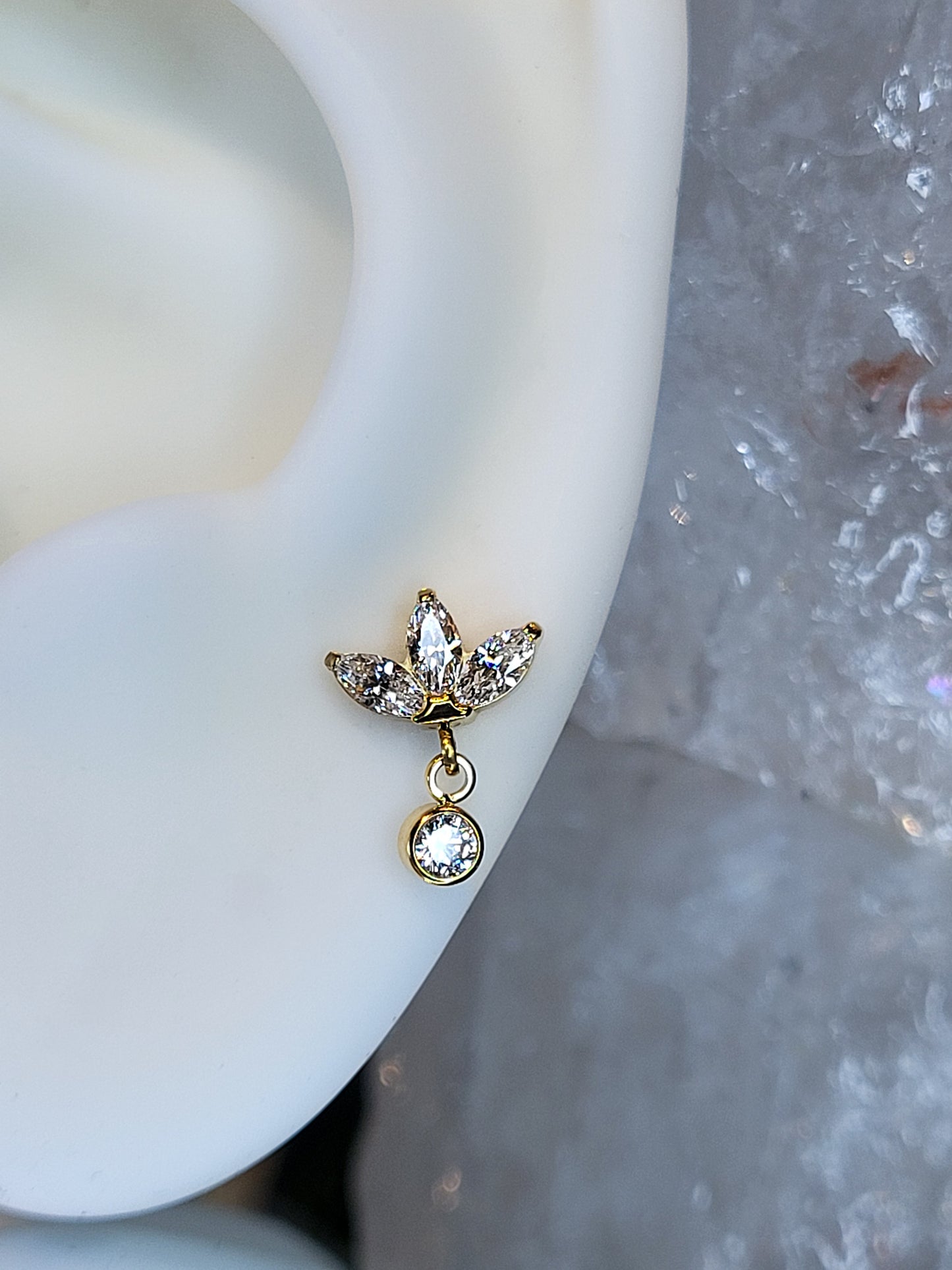 Cluster - Marquise m/ hangandi CZ