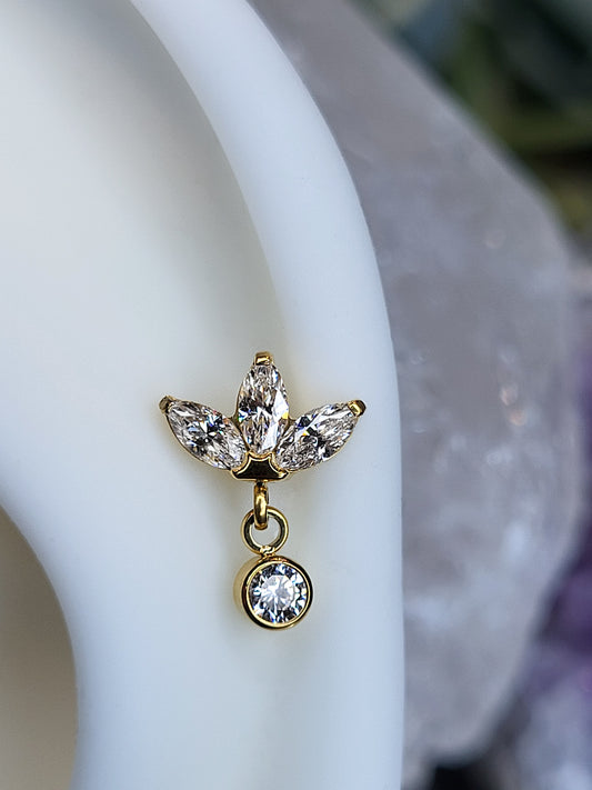 Cluster - Marquise m/ hangandi CZ
