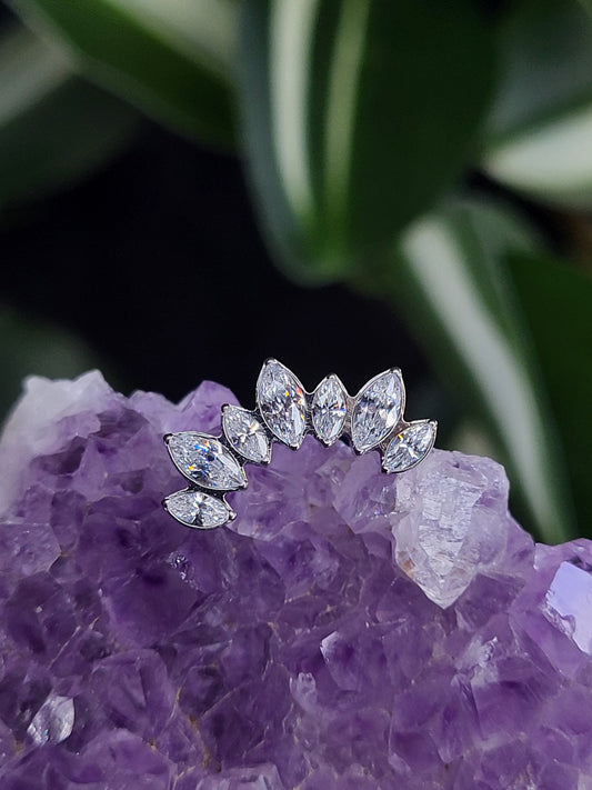 Cluster - 7 marquise CZ