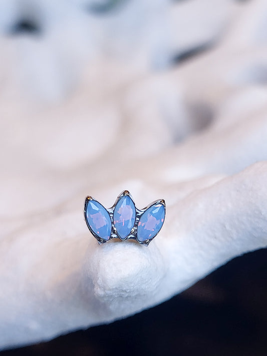 Cluster - 3x marquise aqua opalite