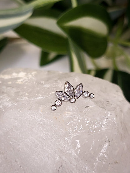 Cluster - marquise & round CZ